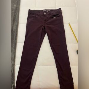 American Eagle Supper stretch jegging purple size 14